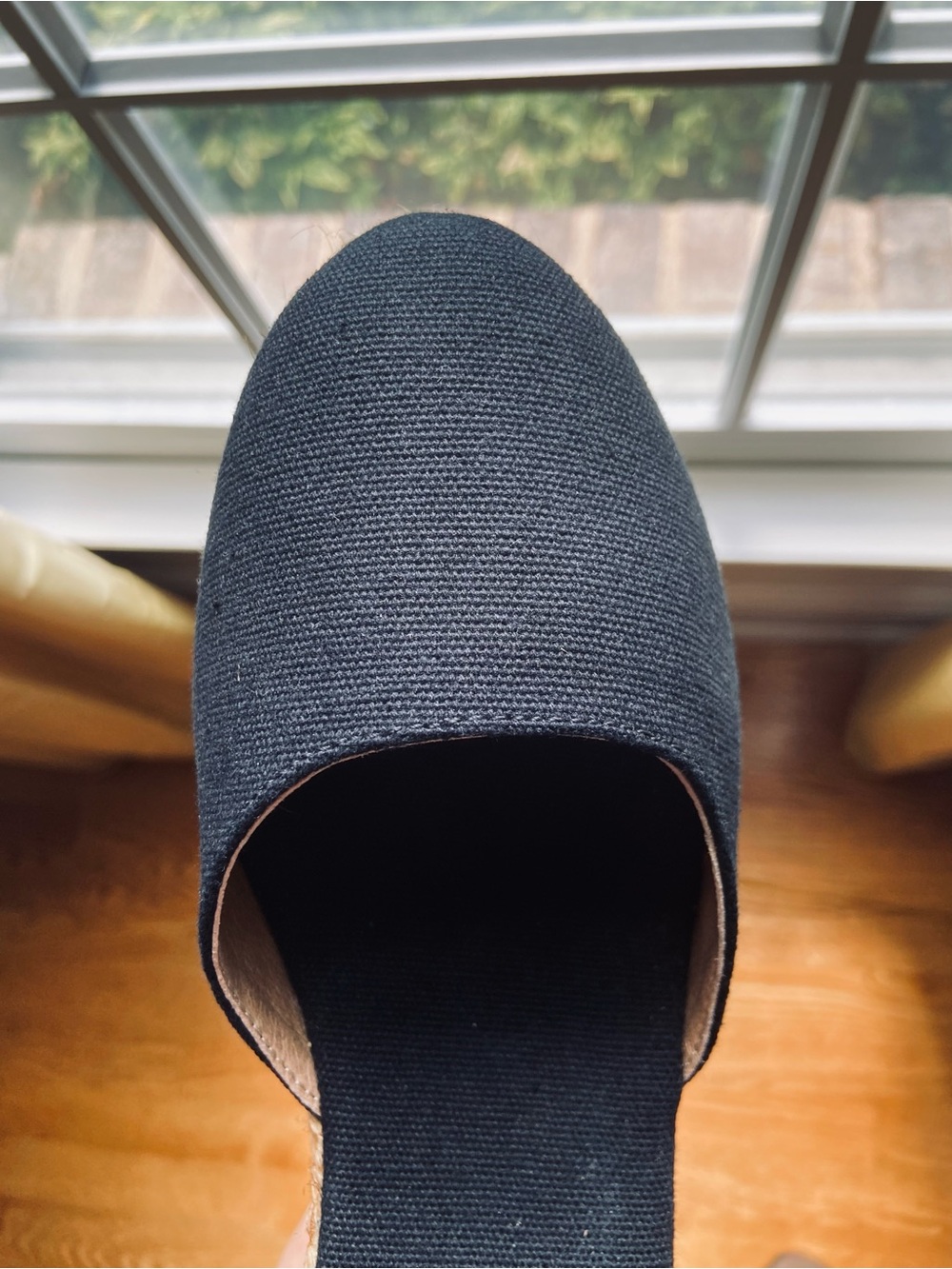 VISCATA Canvas Espadrille Wedge - Black - Picture 7 of 8
